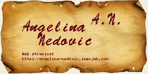 Angelina Nedović vizit kartica